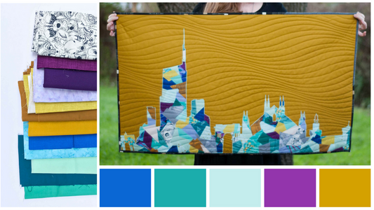 Color Inspiration: Aqua, Blue, Purple, Gold