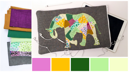 Color Inspiration: Greens, Gold, Magenta