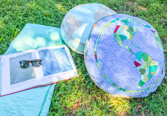 DIY Round Pillows -- Small Round Throw Pillows or Large Floor Poufs