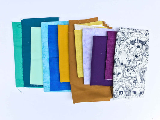 7 Fabric Palettes for Block of the Month / Sampler Quilts