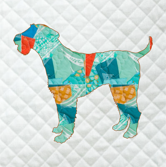 Airedale Terrier Scrappy Applique Pattern (PDF)
