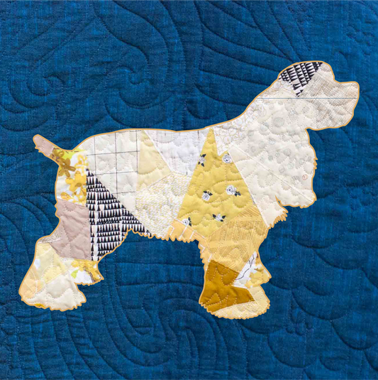 American Cocker Spaniel Scrappy Applique Pattern (PDF)