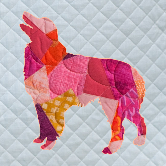 Australian Shepherd Scrappy Applique Pattern (PDF)