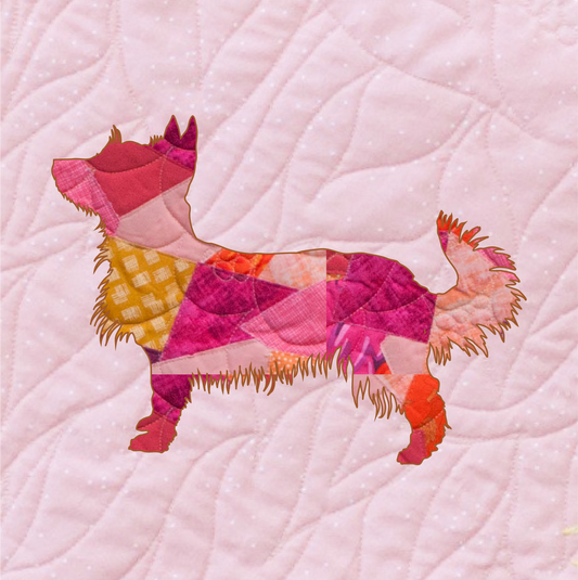 Australian Terrier Scrappy Applique Pattern (PDF)