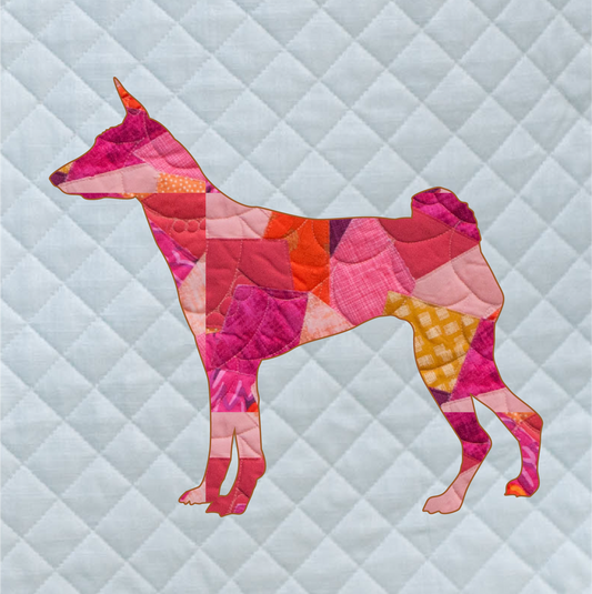 Basenji Scrappy Applique Pattern (PDF)