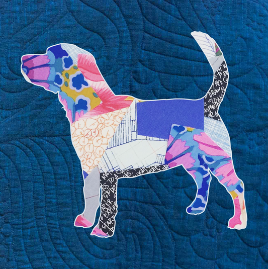 Beagle Scrappy Applique Pattern (PDF)