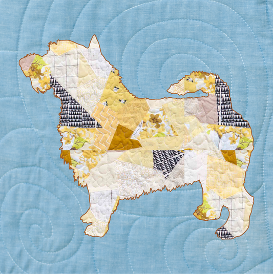 Cairn Terrier Scrappy Applique Pattern (PDF)