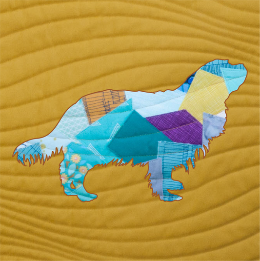 Cavalier King Charles Spaniel Scrappy Applique Pattern (PDF)