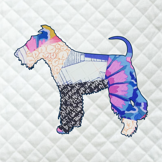 Fox Terrier Scrappy Applique Pattern (PDF)