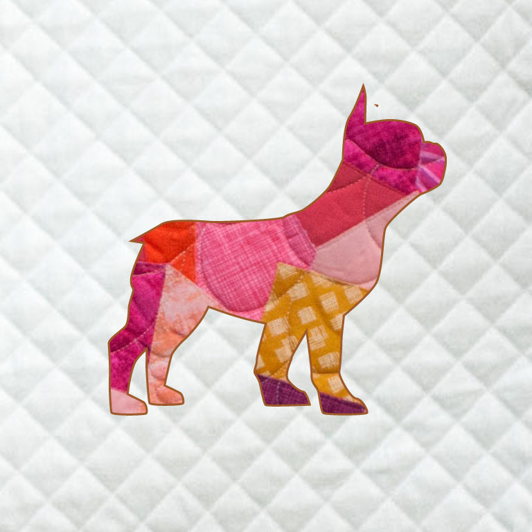 French Bulldog Scrappy Applique Pattern (PDF)