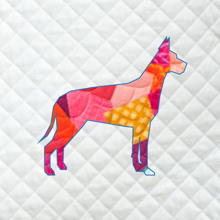 Great Dane Scrappy Applique Pattern (PDF)