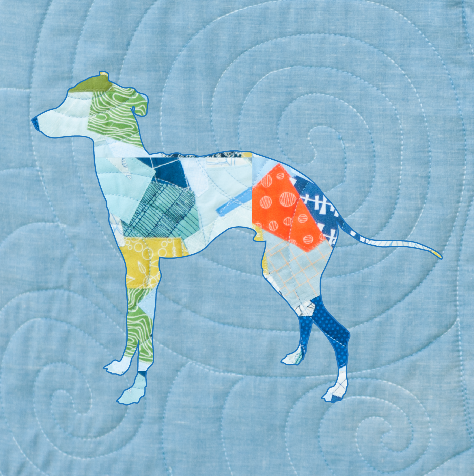 Italian Greyhound Scrappy Applique Pattern (PDF) – Shannon