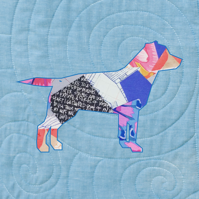 Labrador Scrappy Applique Pattern (PDF)