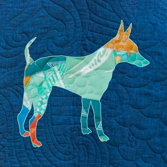 Miniature Pinscher Scrappy Applique Pattern (PDF)