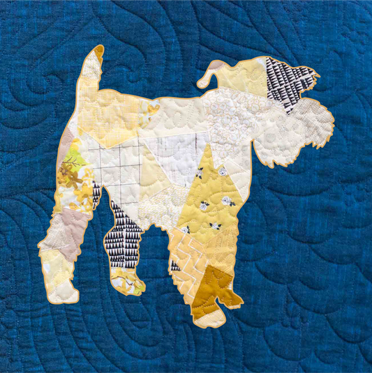 Miniature Schnauzer Scrappy Applique Pattern (PDF)