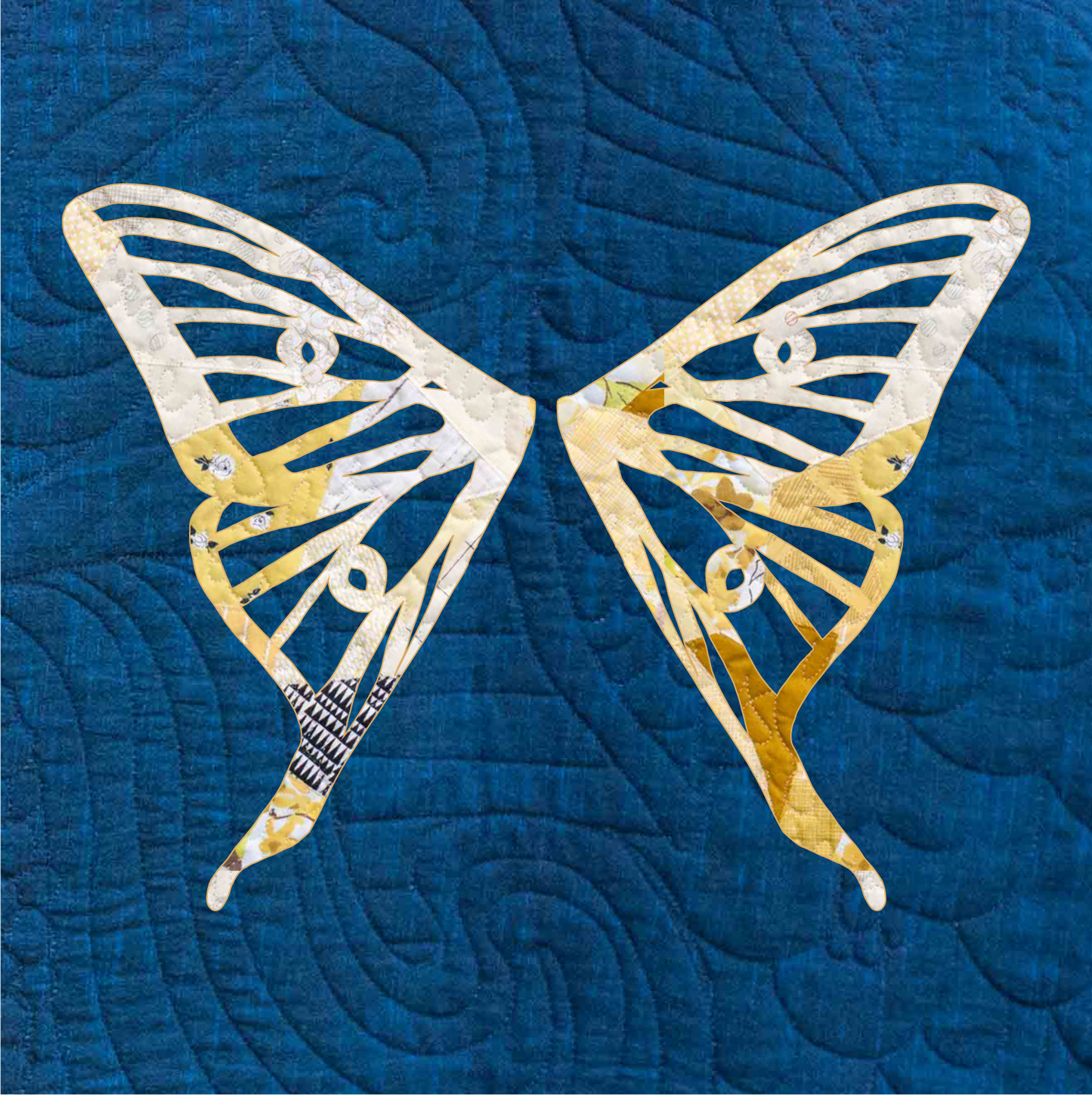 Spanish Moon Moth Scrappy Applique Pattern (PDF)