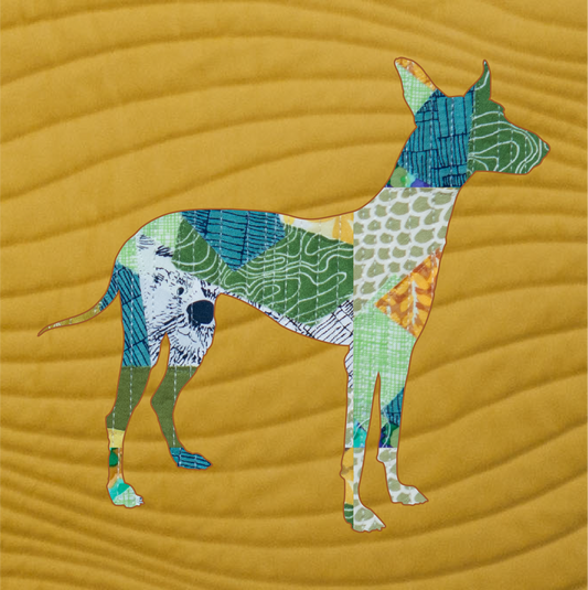 Pharoah Hound Scrappy Applique Pattern (PDF)