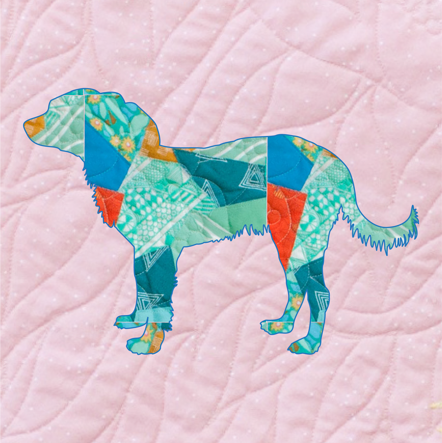 Russian Toy Terrier Scrappy Applique Pattern (PDF)