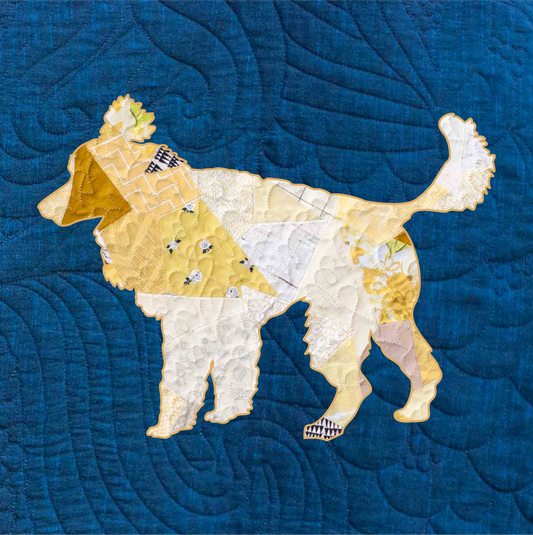 Toy Poodle Scrappy Applique Pattern (PDF)
