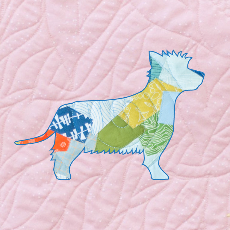 West Highland Terrier Scrappy Applique Pattern (PDF)