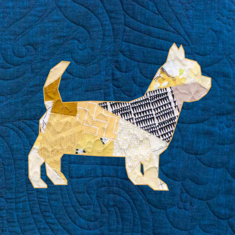 Yorkshire Terrier Scrappy Applique Pattern (PDF)