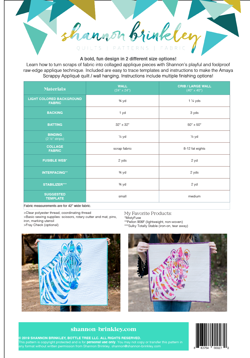 Amaya Pattern (Printed Pattern)