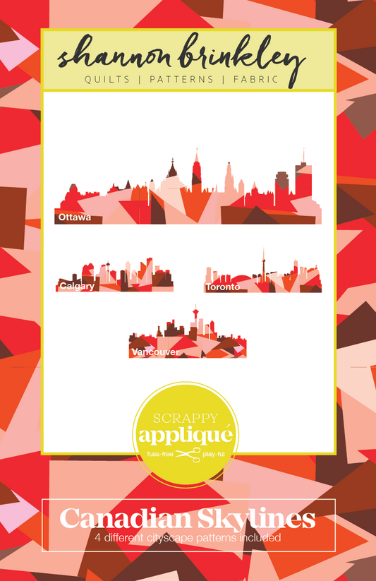 Canadian Skylines Scrappy Applique Pattern (Printed)