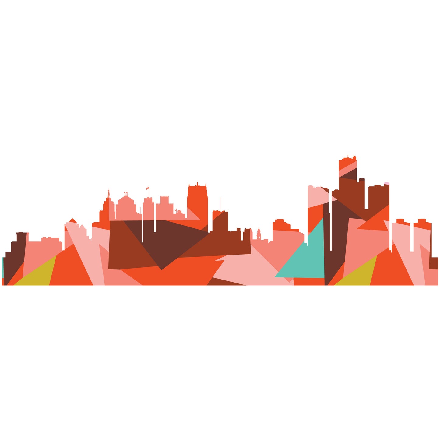 MI, Detroit Skyline PDF Pattern