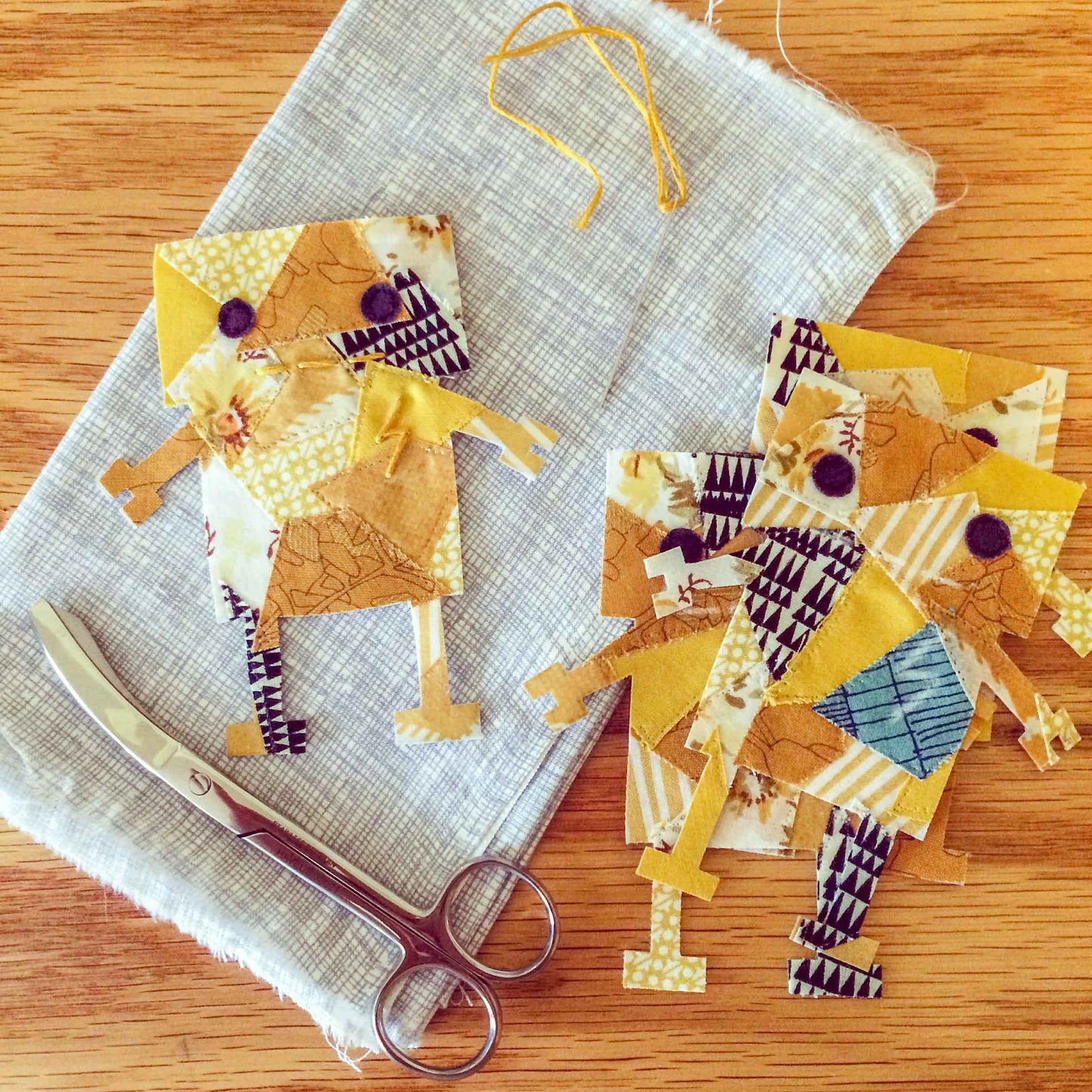 Robot Scrappy Applique PDF Pattern