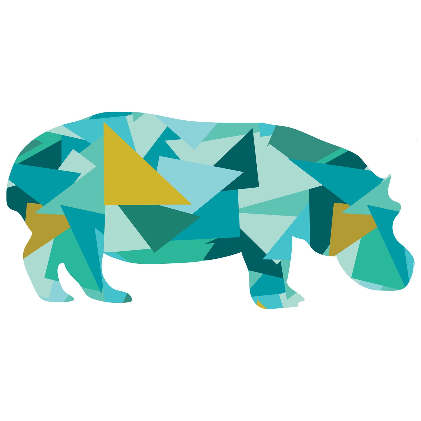 Hippo Scrappy Applique PDF Pattern