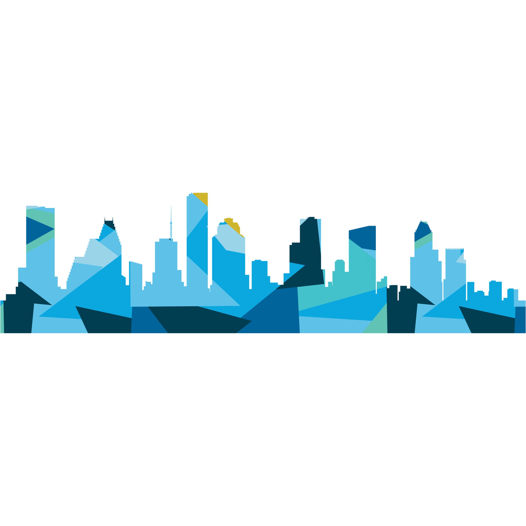 Houston city skyline silhouette background Vector Image