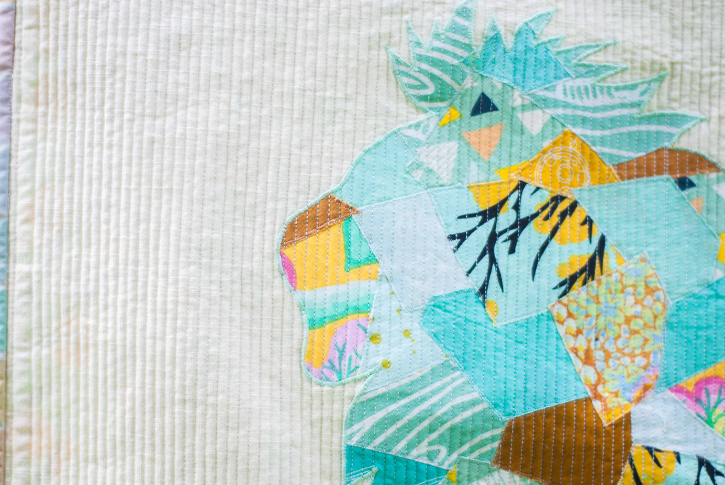 Lion Scrappy Applique PDF Pattern