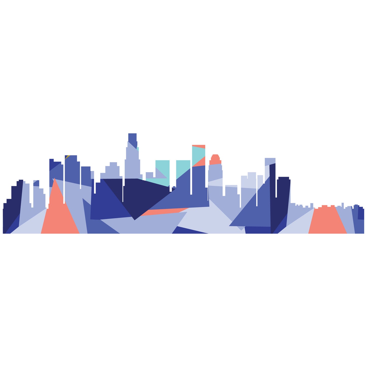 CA, Los Angeles Skyline PDF Pattern