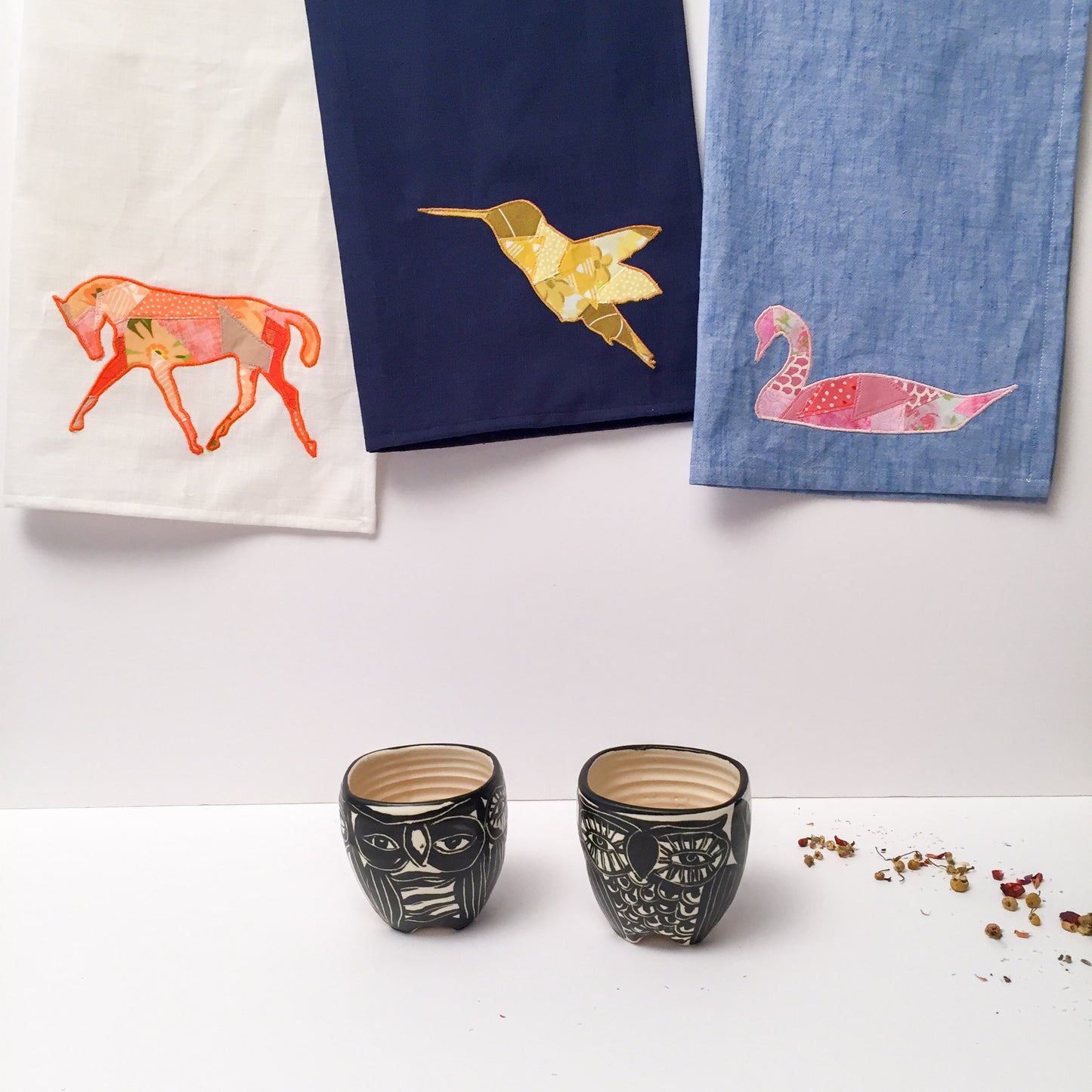 Hummingbird Scrappy Applique PDF Pattern