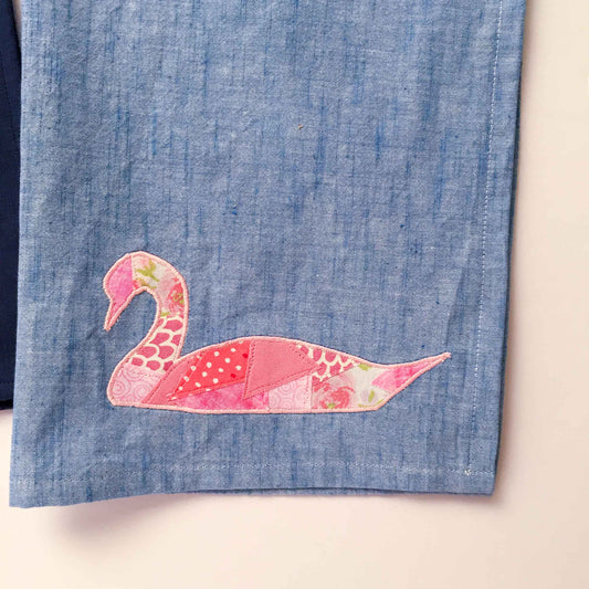 Swan Scrappy Applique PDF Pattern