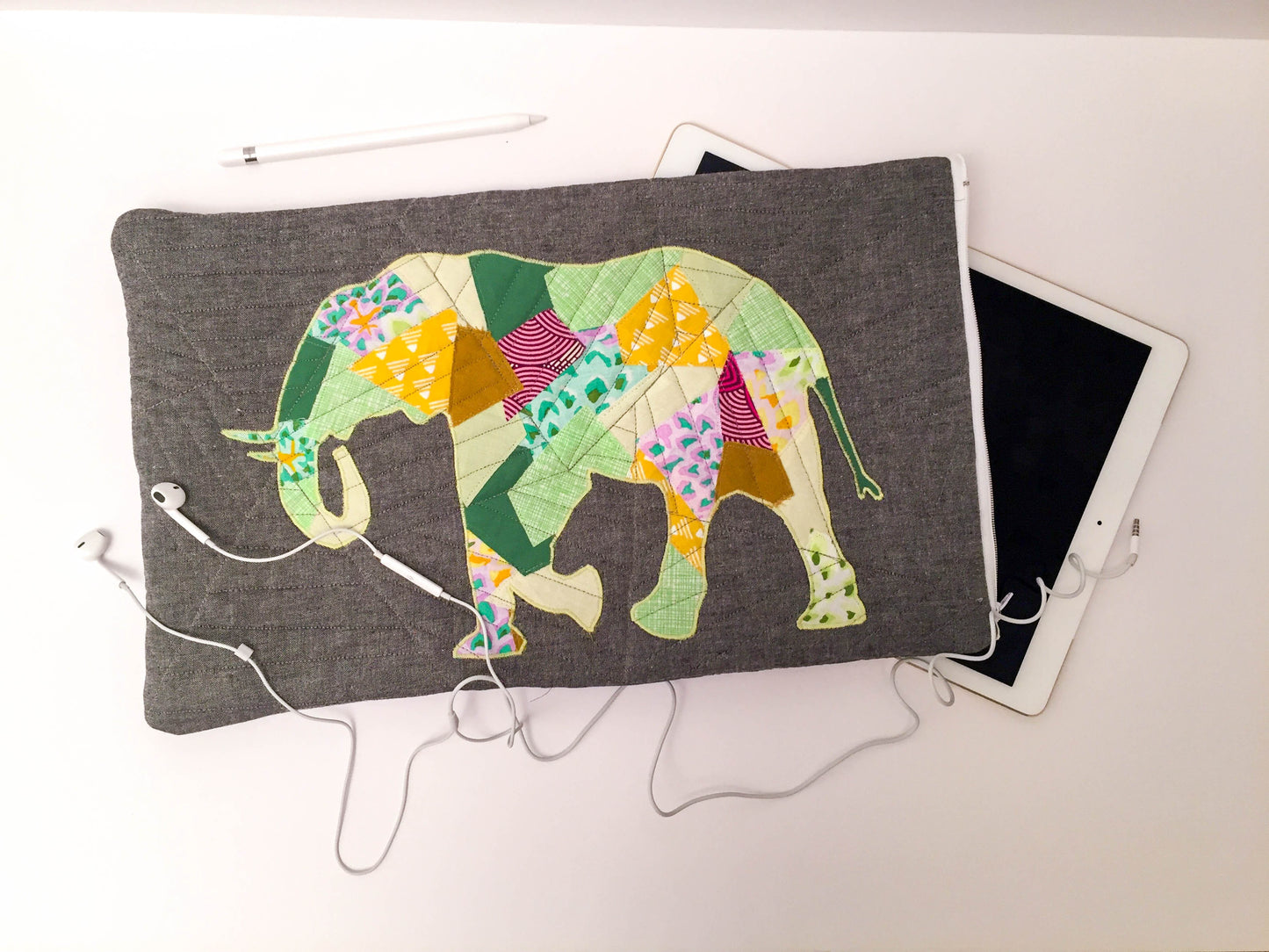 Elephant Scrappy Applique PDF Pattern