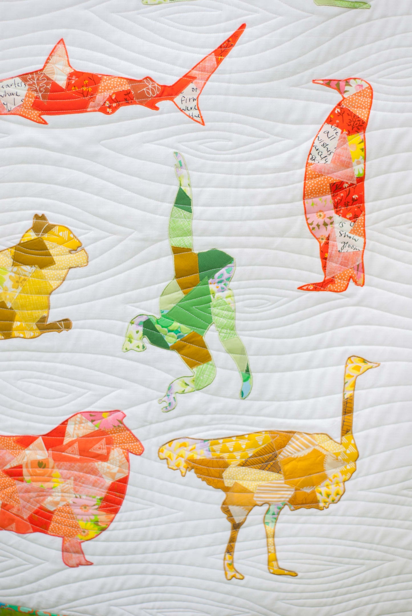 Penguin Scrappy Applique PDF Pattern