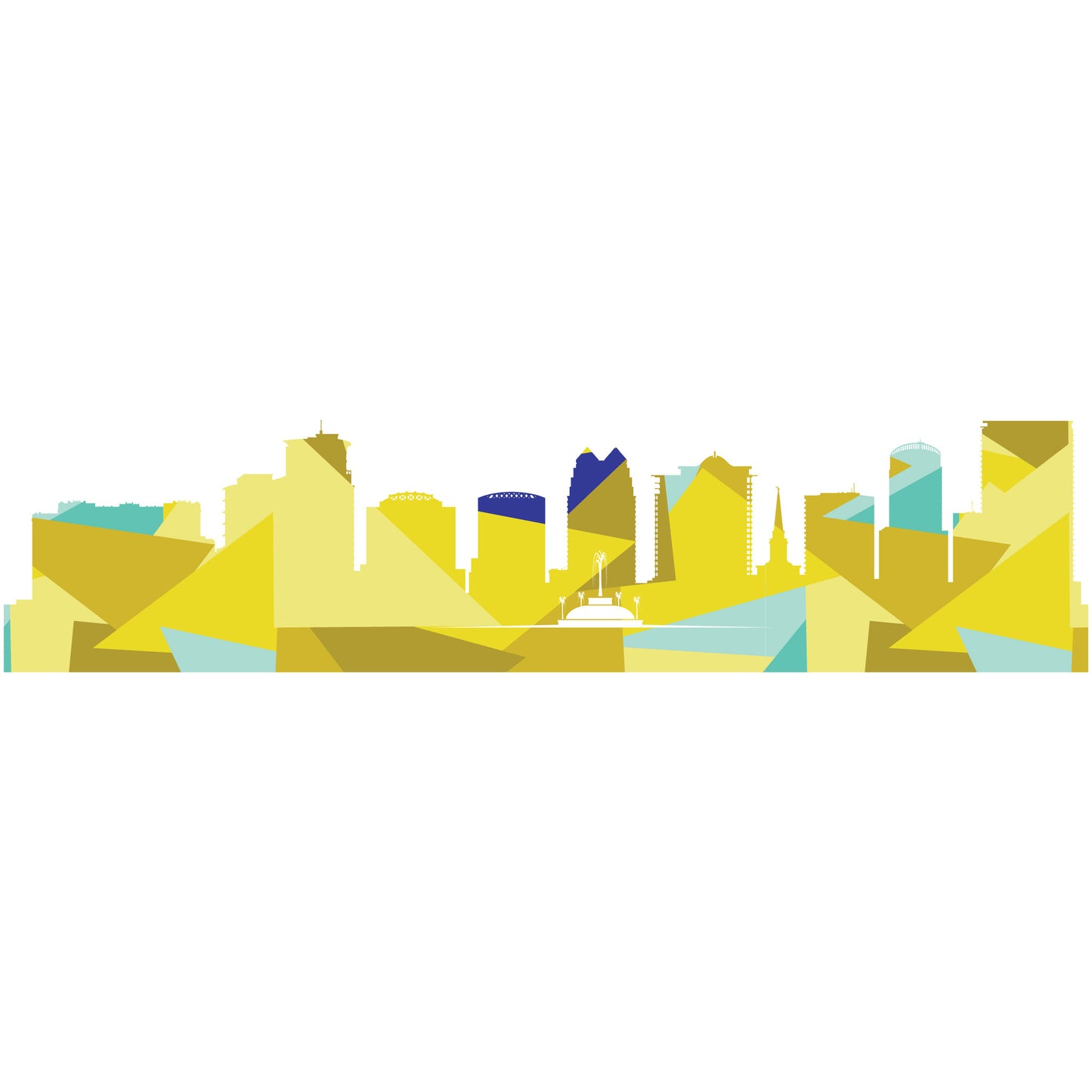FL, Orlando Skyline PDF Pattern