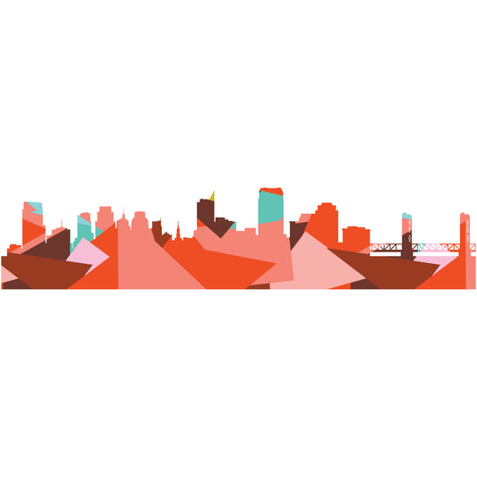CA, Sacramento Skyline PDF Pattern