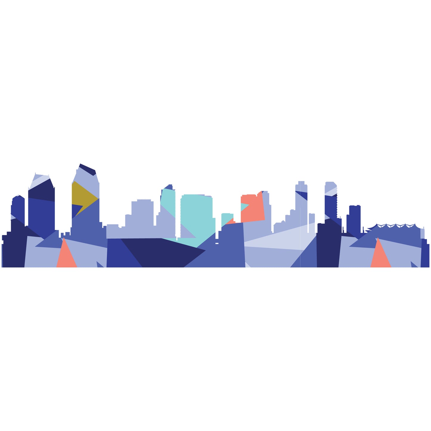 CA, San Diego Skyline PDF Pattern
