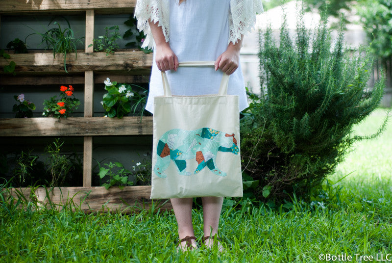 Wandering Bear Scrappy Applique PDF Pattern