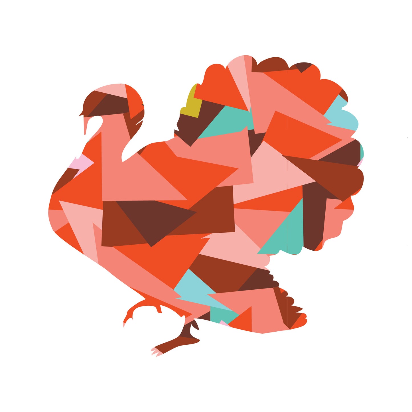 Turkey Scrappy Applique PDF Pattern