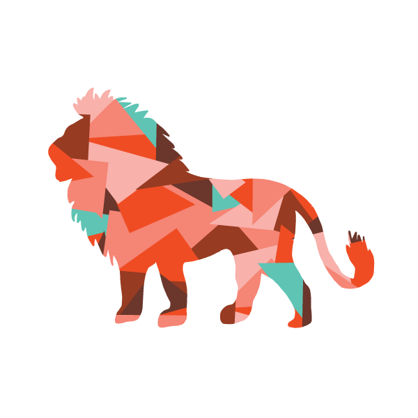 Lion Scrappy Applique PDF Pattern
