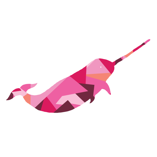 Narwhal Scrappy Applique PDF Pattern