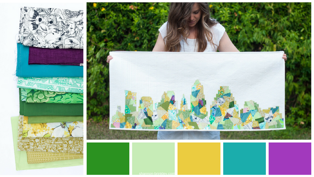 Color Inspiration -- Greens, Gold, Aqua, Purple