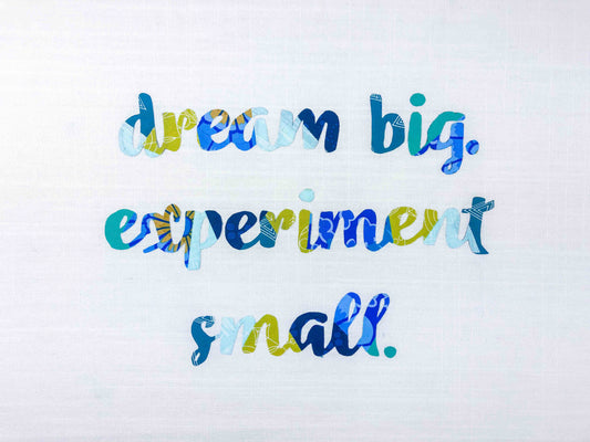 Dream Big, Experiment Small