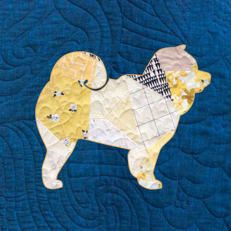Chow Chow Scrappy Applique Pattern (PDF)