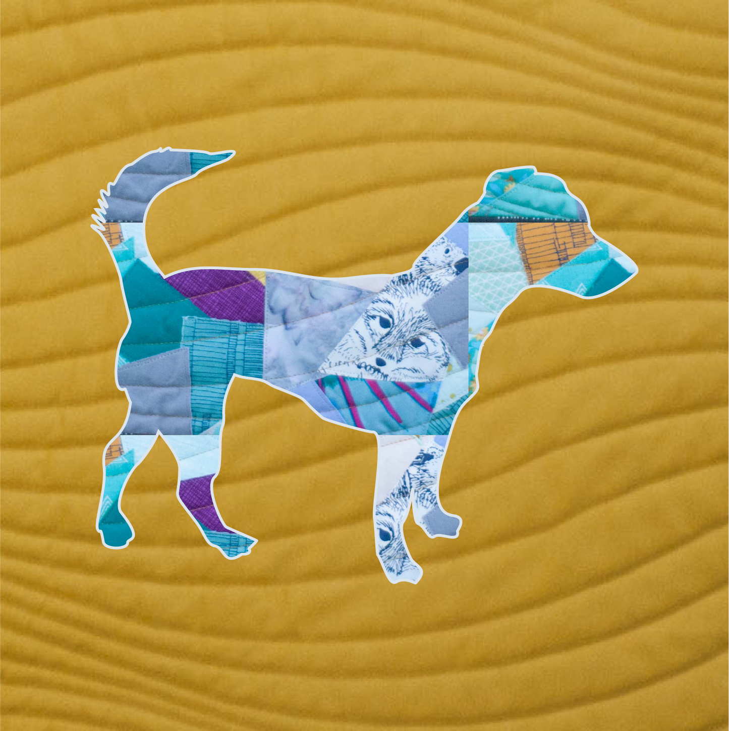 Jack Russell Terrier Scrappy Applique Pattern (PDF)