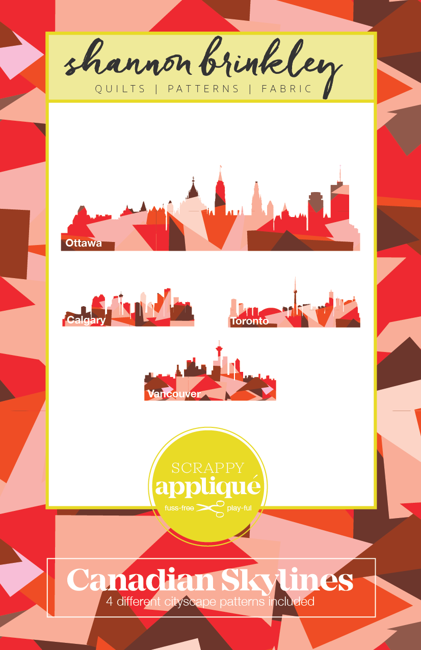 Canadian Skylines Scrappy Applique Pattern (Printed)