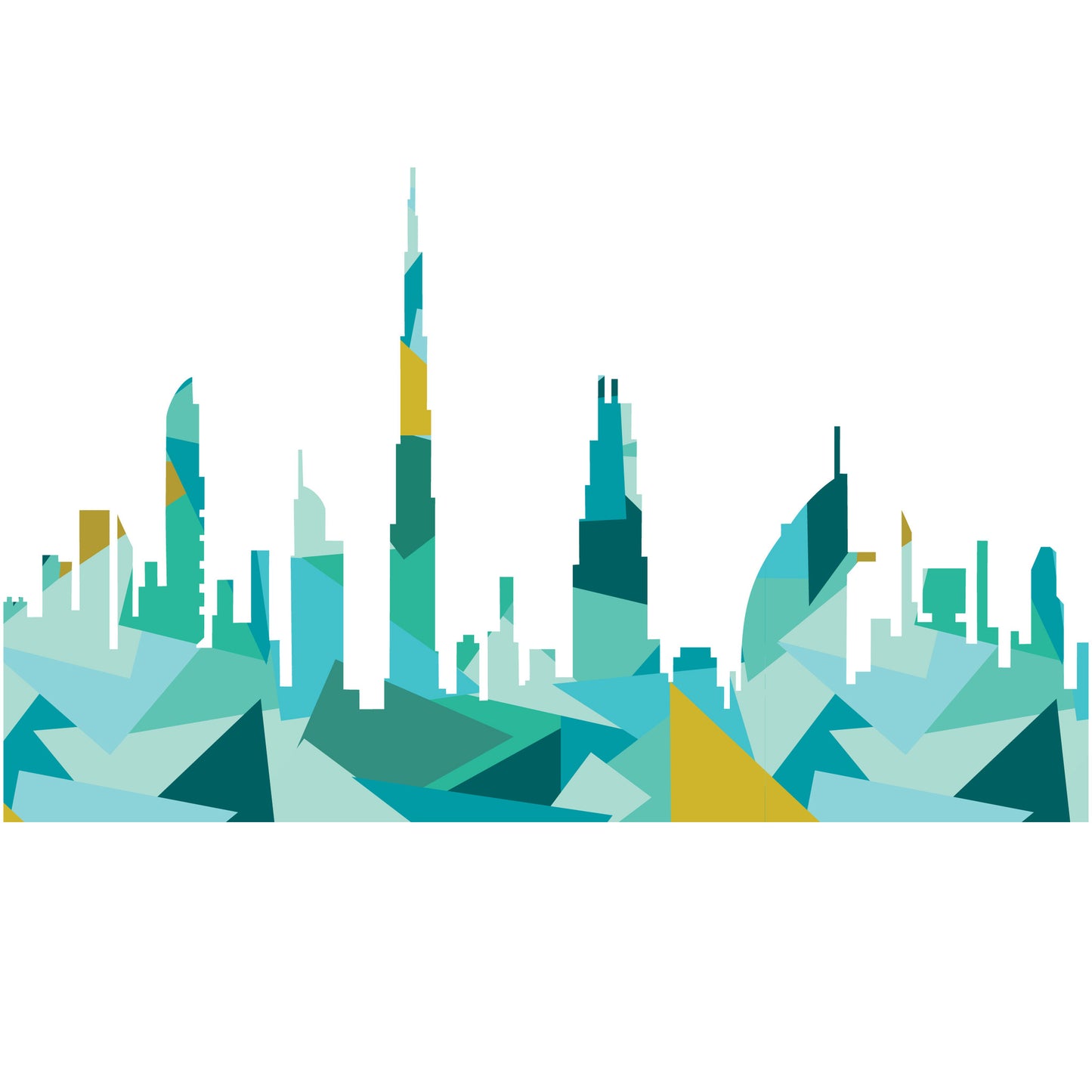 UAE, Dubai Skyline PDF Pattern